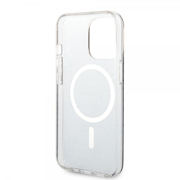 Guess iPhone 13 Pro Deksel 4G Pattern MagSafe Svart