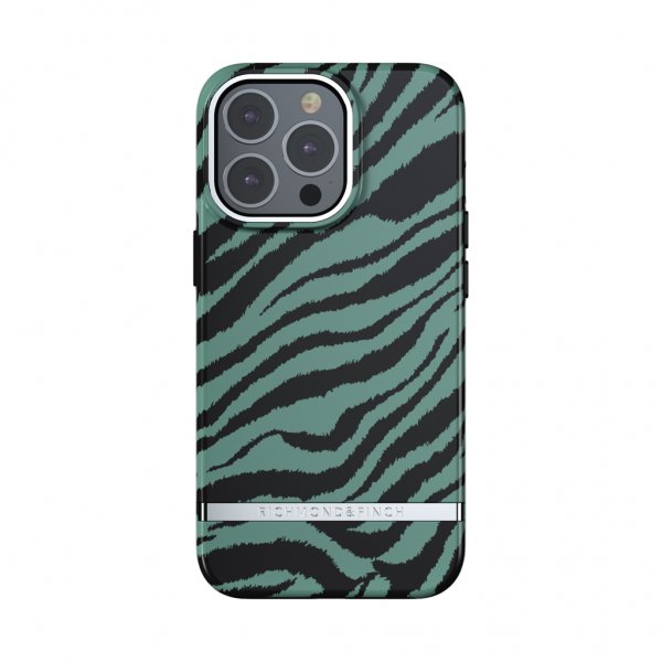 Richmond & Finch iPhone 13 Pro Deksel Emerald Zebra