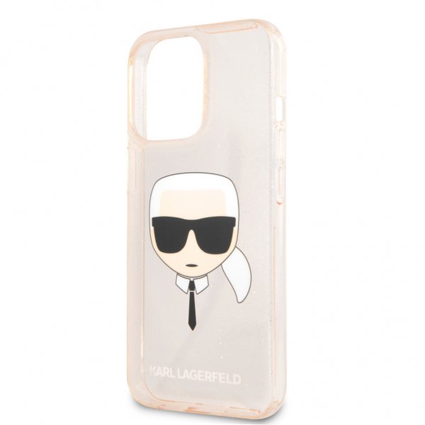 Karl Lagerfeld iPhone 13 Pro Deksel Full Glitter Gull