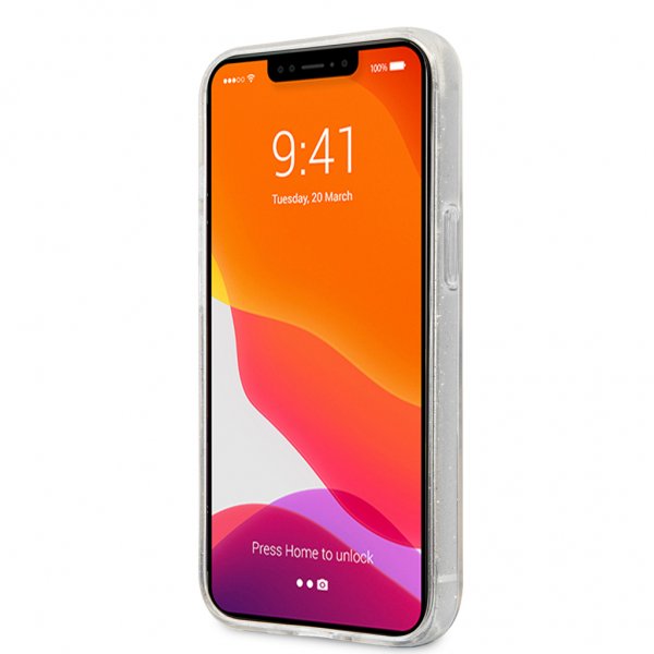 Guess iPhone 13 Pro Deksel Full Glitter Transparent