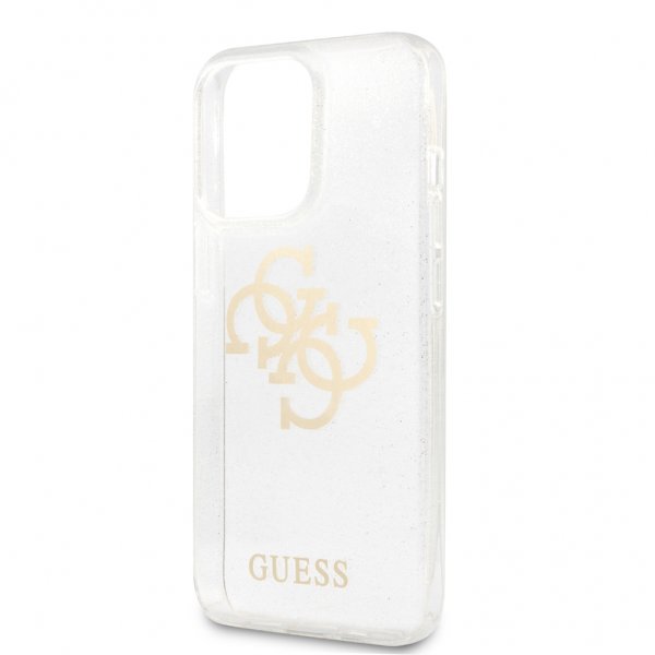 Guess iPhone 13 Pro Deksel Full Glitter Transparent