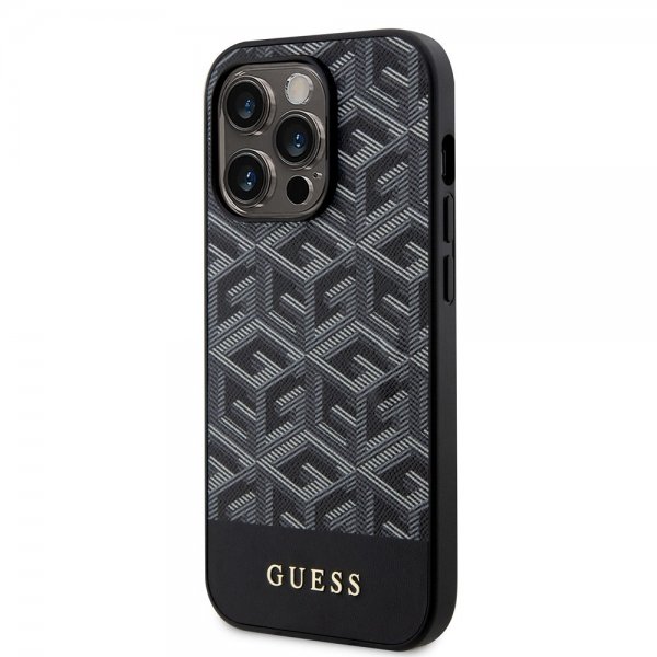Guess iPhone 13 Pro Deksel G Cube MagSafe Svart