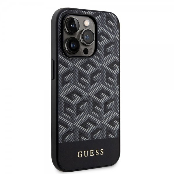 Guess iPhone 13 Pro Deksel G Cube MagSafe Svart