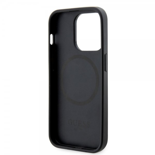 Guess iPhone 13 Pro Deksel G Cube MagSafe Svart