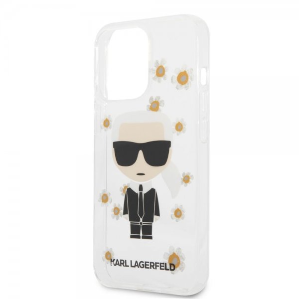 Karl Lagerfeld iPhone 13 Pro Deksel Iconic Flower Transparent