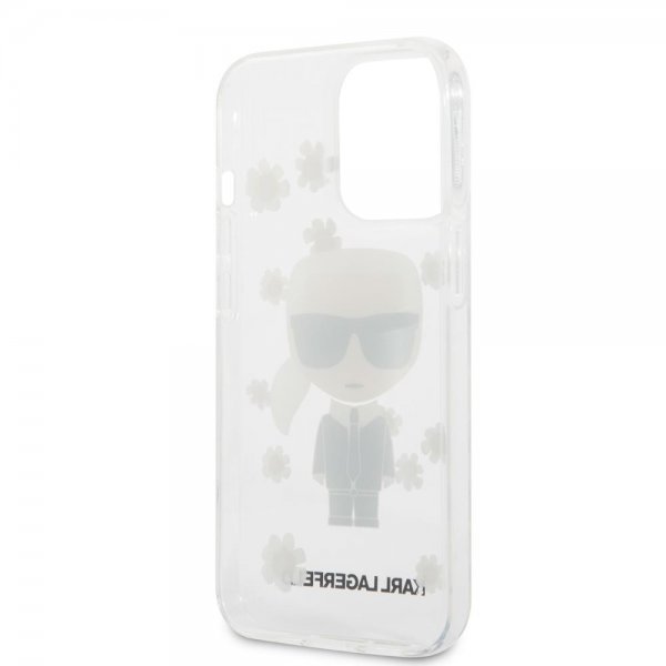 Karl Lagerfeld iPhone 13 Pro Deksel Iconic Flower Transparent