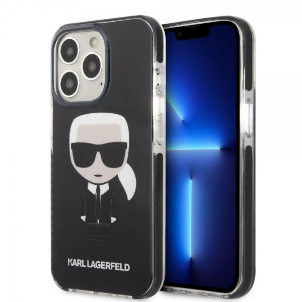 Karl Lagerfeld iPhone 13 Pro Deksel Iconic Full Body Svart
