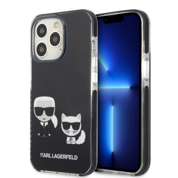 Karl Lagerfeld iPhone 13 Pro Deksel Karl & Choupette Svart