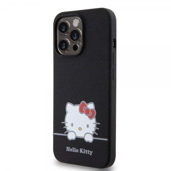 Hello Kitty iPhone 13 Pro Deksel Liquid Silicone Svart
