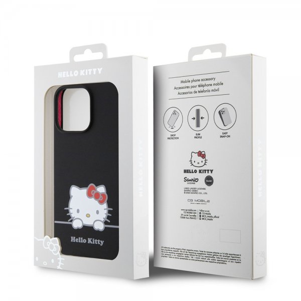 Hello Kitty iPhone 13 Pro Deksel Liquid Silicone Svart