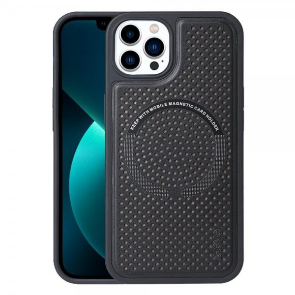 X-Level iPhone 13 Pro Deksel Magic Magnets Series Svart