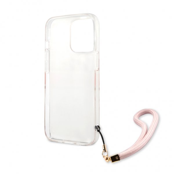 Guess iPhone 13 Pro Deksel Marble Design Stripe Rosa