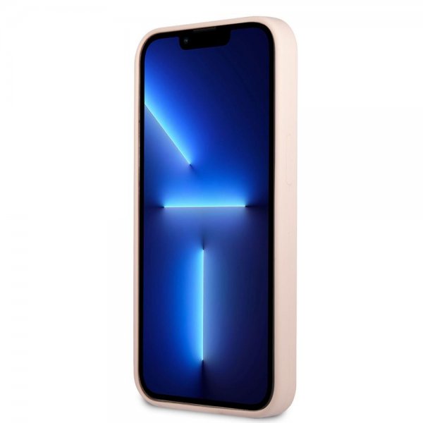 Guess iPhone 13 Pro Deksel Metal Triangle Rosa