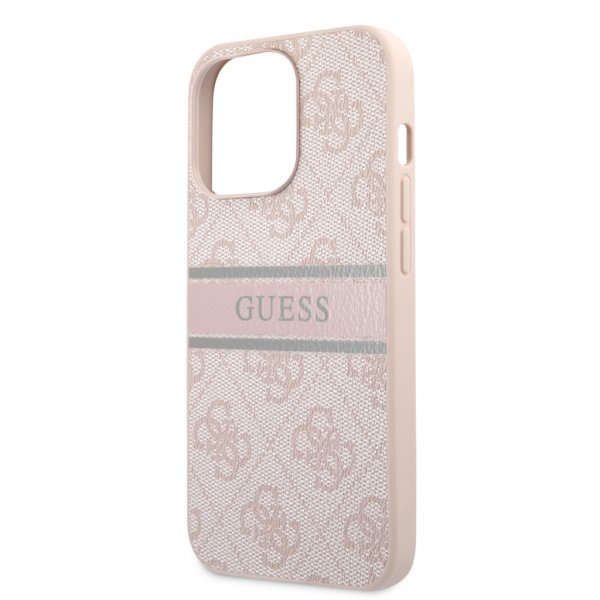 Guess iPhone 13 Pro Deksel Printed Stripe Rosa