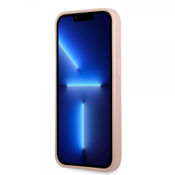 Guess iPhone 13 Pro Deksel Saffiano Double Cardslot Rosa