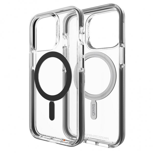 Gear4 iPhone 13 Pro Deksel Santa Cruz Snap Transparent Svart