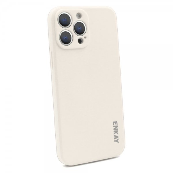 ENKAY iPhone 13 Pro Deksel Silikoni Beige