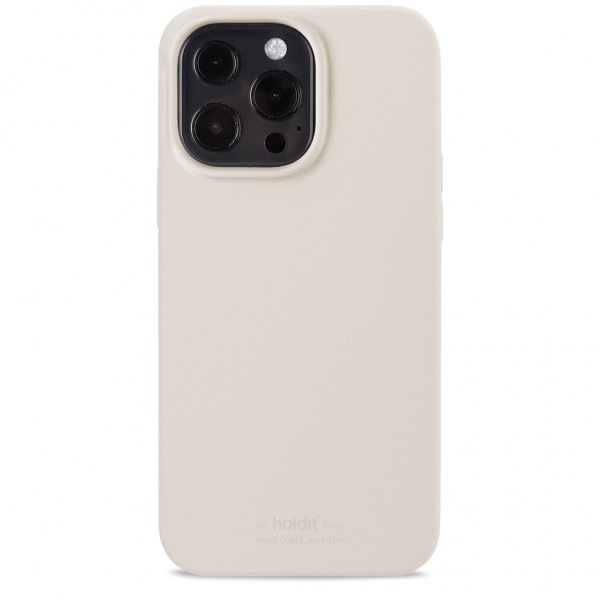 holdit iPhone 13 Pro Deksel Silikon Light Beige