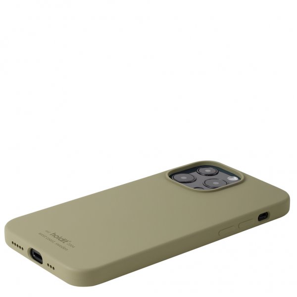 holdit iPhone 13 Pro Deksel Silikon Khaki Green