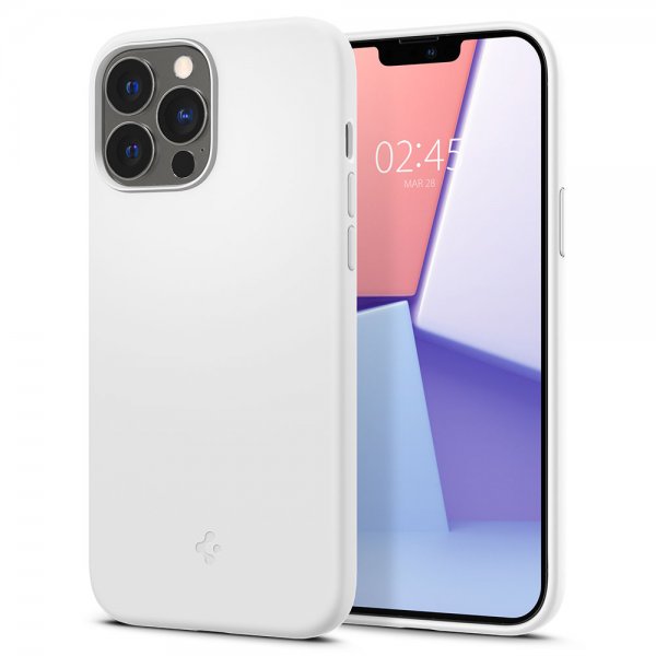 Spigen iPhone 13 Pro Deksel Silicone Fit Hvit