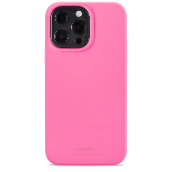 holdit iPhone 13 Pro Deksel Silikon Bright Pink