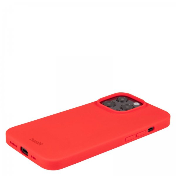 holdit iPhone 13 Pro Deksel Silikon Chili Red