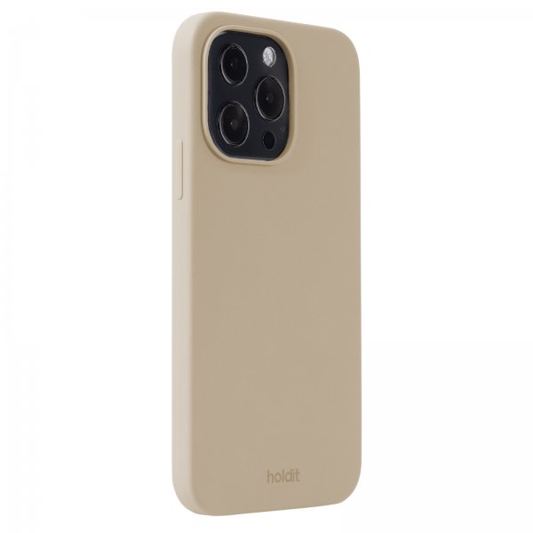 holdit iPhone 13 Pro Deksel Silikon Latte Beige
