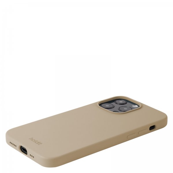holdit iPhone 13 Pro Deksel Silikon Latte Beige