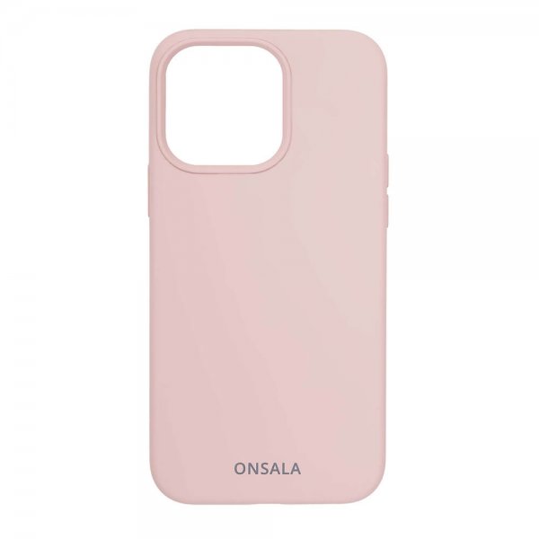 Onsala iPhone 13 Pro Deksel Silikon Sand Pink