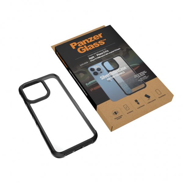 PanzerGlass iPhone 13 Pro Deksel SilverBullet Case Svart