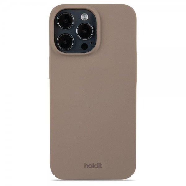 holdit iPhone 13 Pro Deksel Slim Case Mocha Brown