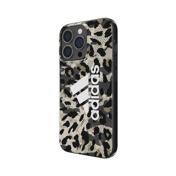 Adidas iPhone 13 Pro Deksel Snap Case Leopard Beige