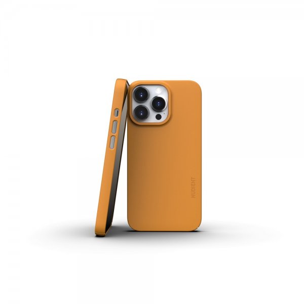 Nudient iPhone 13 Pro Deksel Thin Case V3 MagSafe Saffron Yellow
