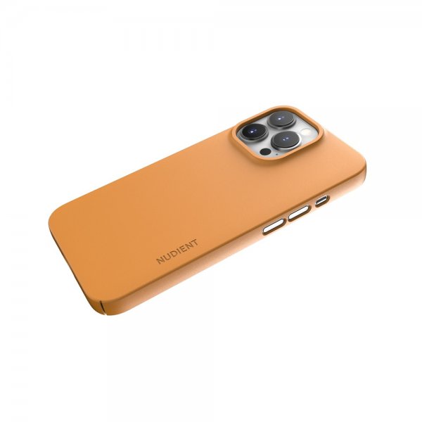 Nudient iPhone 13 Pro Deksel Thin Case V3 MagSafe Saffron Yellow