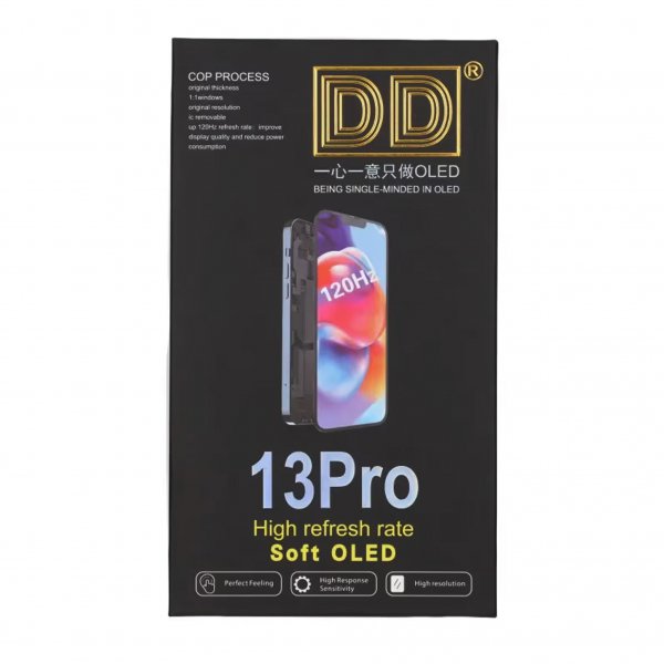 iPhone 13 Pro Soft OLED Display High Quality Black (DD brand)