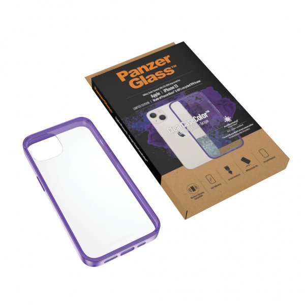 PanzerGlass iPhone 13 Deksel ClearCase Color Grape