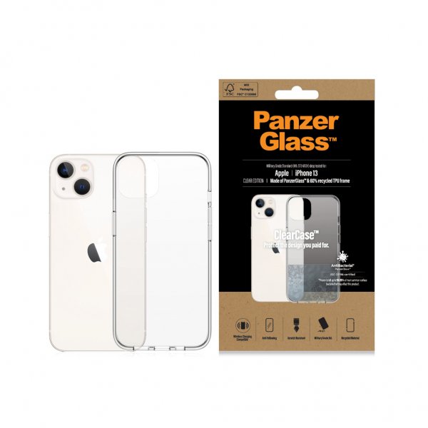 PanzerGlass iPhone 13 Deksel ClearCase Transparent