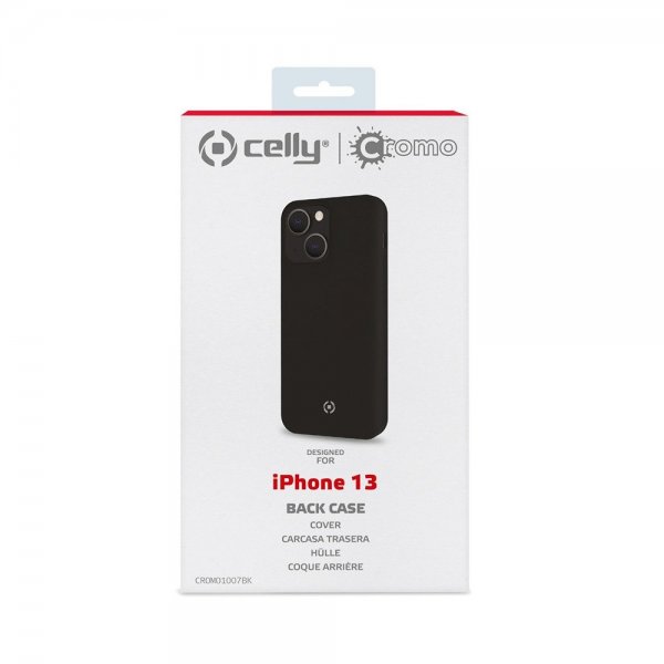 Celly iPhone 13 Deksel CROMO Svart
