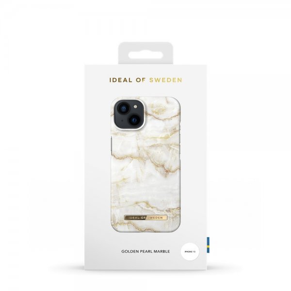 Ideal of Sweden iPhone 13 Deksel Fashion Case Golden Pearl Marble
