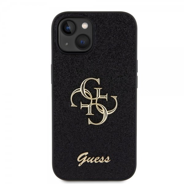 Guess iPhone 13 Deksel Fixed Glitter Svart