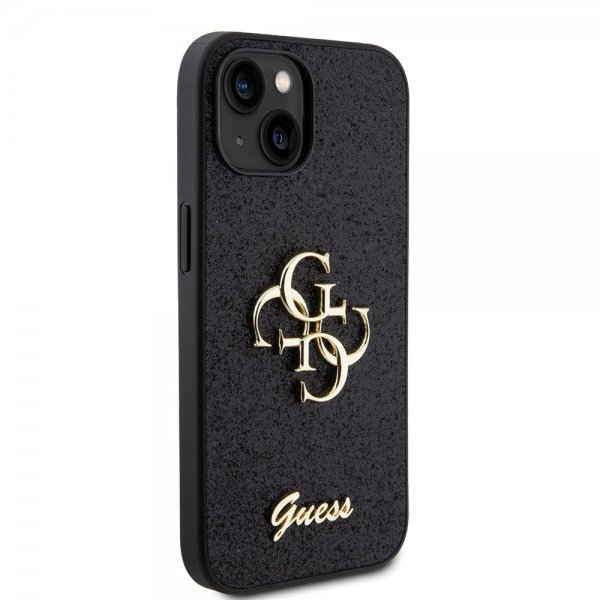 Guess iPhone 13 Deksel Fixed Glitter Svart