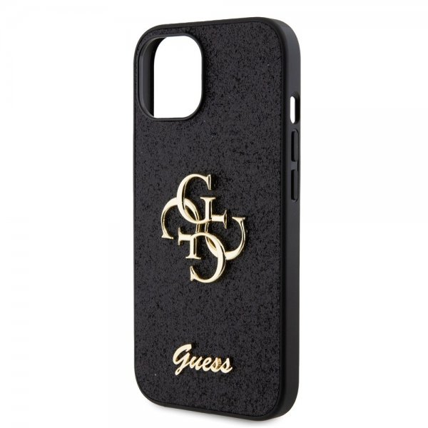 Guess iPhone 13 Deksel Fixed Glitter Svart
