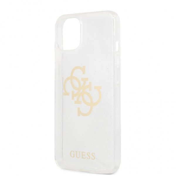 Guess iPhone 13 Deksel Full Glitter Transparent