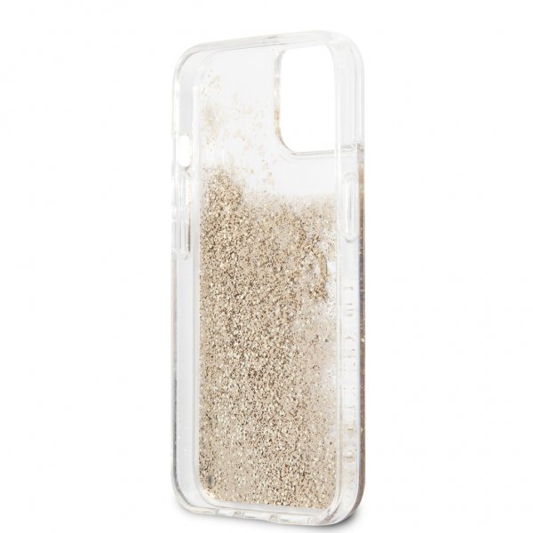 Guess iPhone 13 Deksel Liquid Glitter Gull