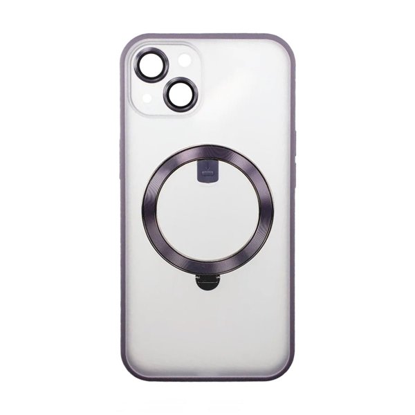 Rvelon iPhone 13 Deksel MagSafe Ring Lilla