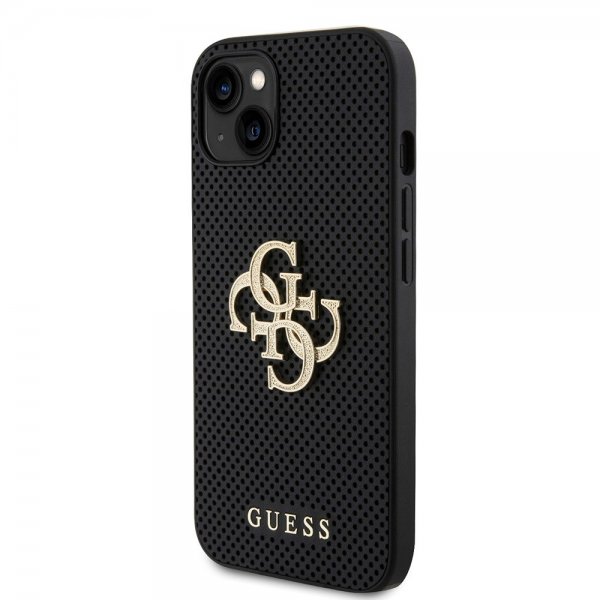Guess iPhone 13 Deksel Perforated Glitter Svart
