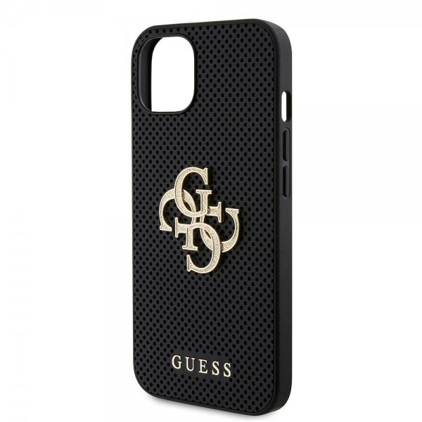 Guess iPhone 13 Deksel Perforated Glitter Svart