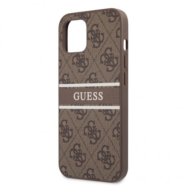 Guess iPhone 13 Deksel Printed Stripe Brun