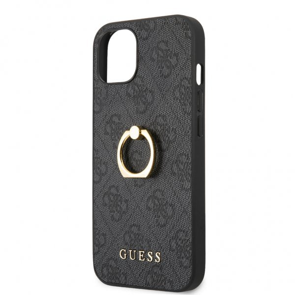 Guess iPhone 13 Deksel Ring Stand Grå