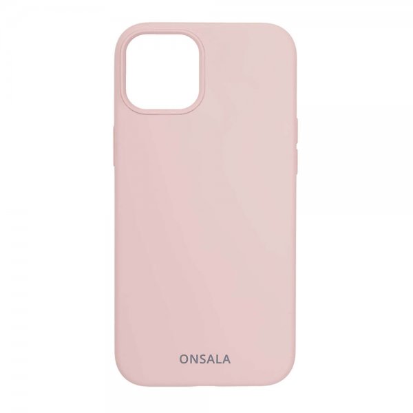 Onsala iPhone 13 Deksel Silikon Sand Pink